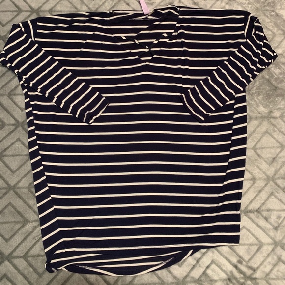 Alya Tops - Long Sleeve Striped Shirt
